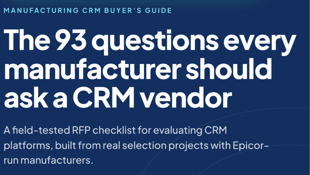 93 CRM RFP / RFI Questions