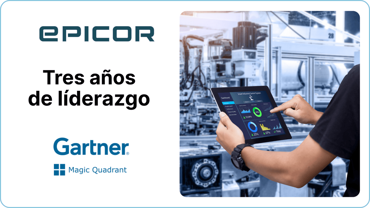 Cuadrante Mágico de Gartner® 2025 para ERP en la nube para empresas centradas en productos