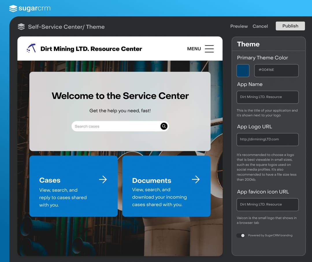 Self Service Portal
