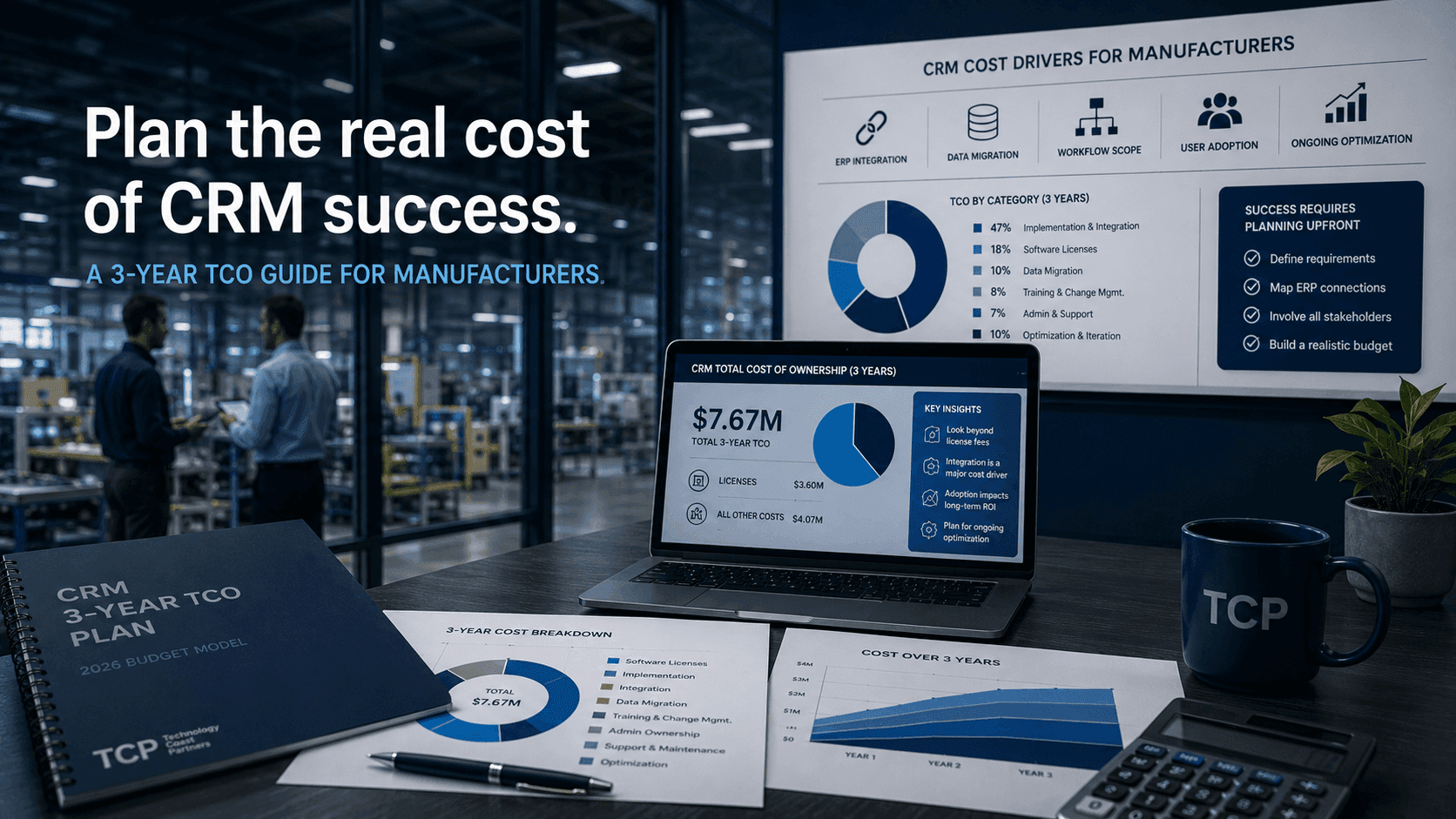How Much Does a CRM Cost for Manufacturers in 2026? A 3-Year TCO Guide